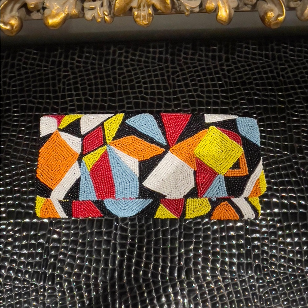 Colorful Beaded Clutch